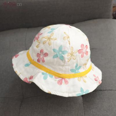 Girl's Thin Flower Fisherman Hat, Circumference 18-22 in